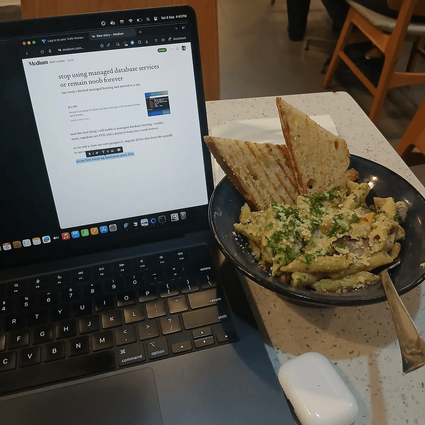 stop using managed services or remain noob forever
